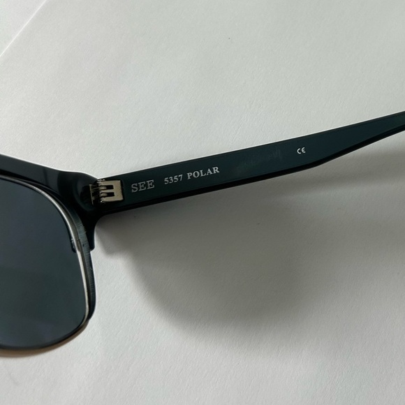 SEE Eyewear 5357 Polar Blue Gold  Frames Only Sunglasses. main image 9